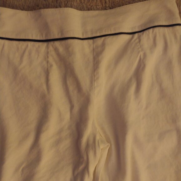 Y2K Bebe linen blend lowrise slightly flared pants size 2 - Picture 3 of 13
